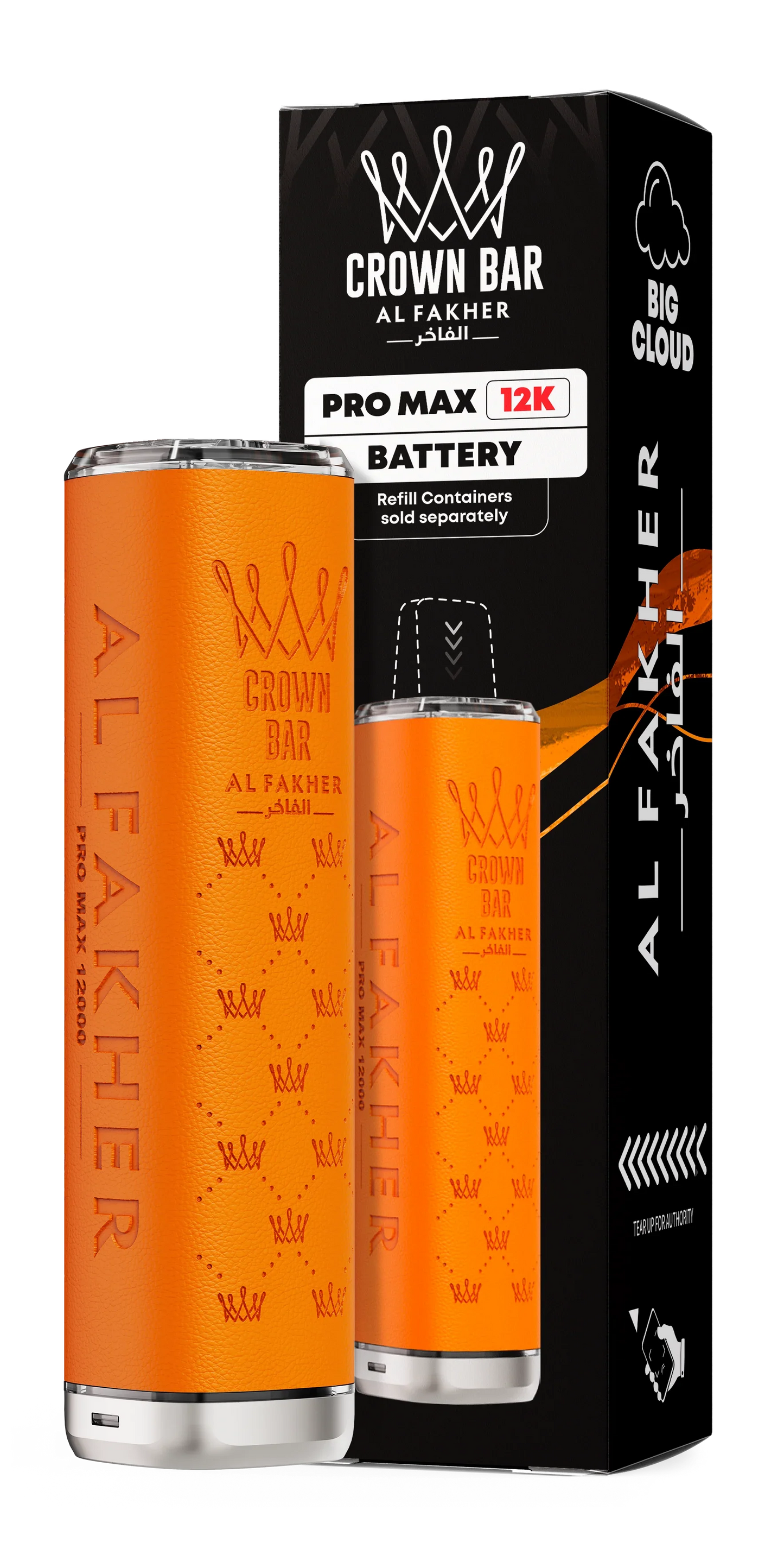 Orange Al Fakher Crown Bar Pro Max 12K Device - Vapeslough