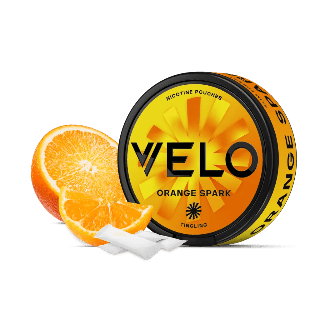 ORANGE SPARK NICOTINE POUCHES BY VELO - Vapeslough