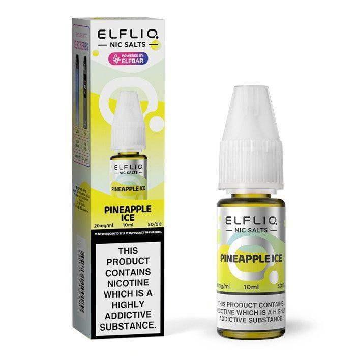 PINEAPPLE ICE 10ML E LIQUID NICOTINE SALT BY ELFLIQ - ELFBAR - Vapeslough