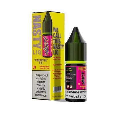 PINEAPPLE ICE 10ML E LIQUID NICOTINE SALT BY NASTY LIQ - Vapeslough