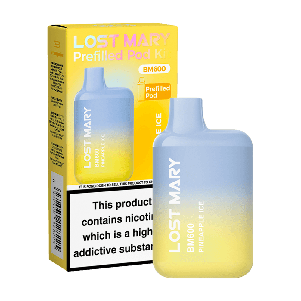 PINEAPPLE ICE - LOST MARY BM600 PREFILLED POD KIT - Vapeslough