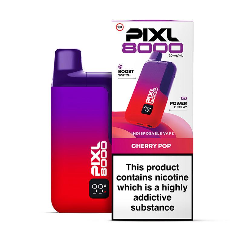 PIXL 8000 CHERRY POP PRE-FILLED VAPE KIT - 20mg - Vapeslough