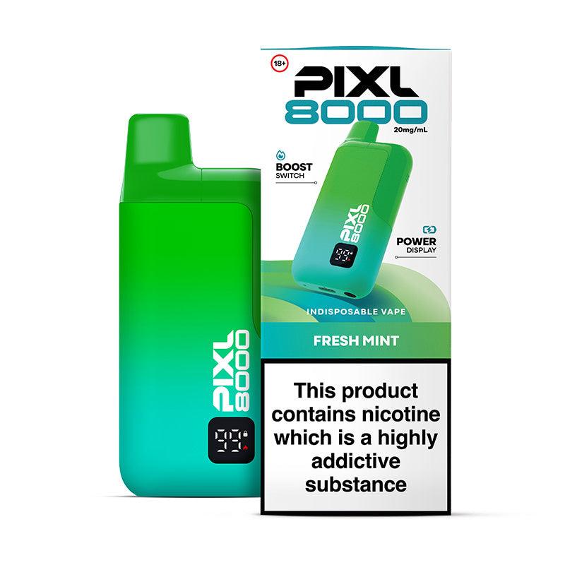 PIXL 8000 FRESH MINT PRE-FILLED VAPE KIT - 20mg - Vapeslough