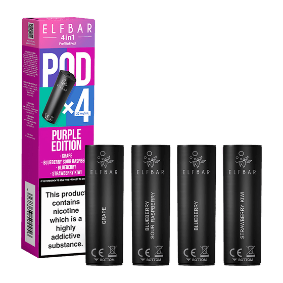 PURPLE EDITION ELFBAR 4IN1 PODS - Vapeslough