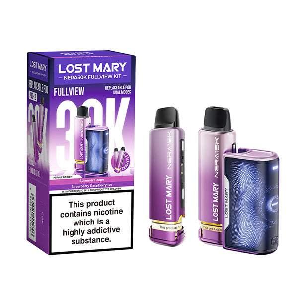 PURPLE EDITION - LOST MARY NERA FULLVIEW 30K PRE-FILLED POD KIT - Vapeslough
