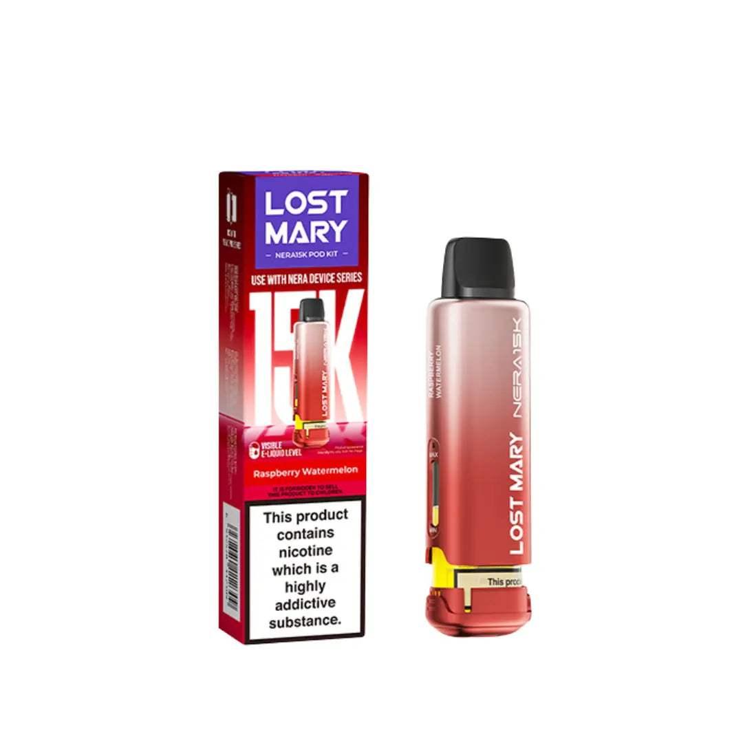 RASPBERRY WATERMELON - LOST MARY NERA 15K REPLACEMENT PREFILLED POD - Vapeslough