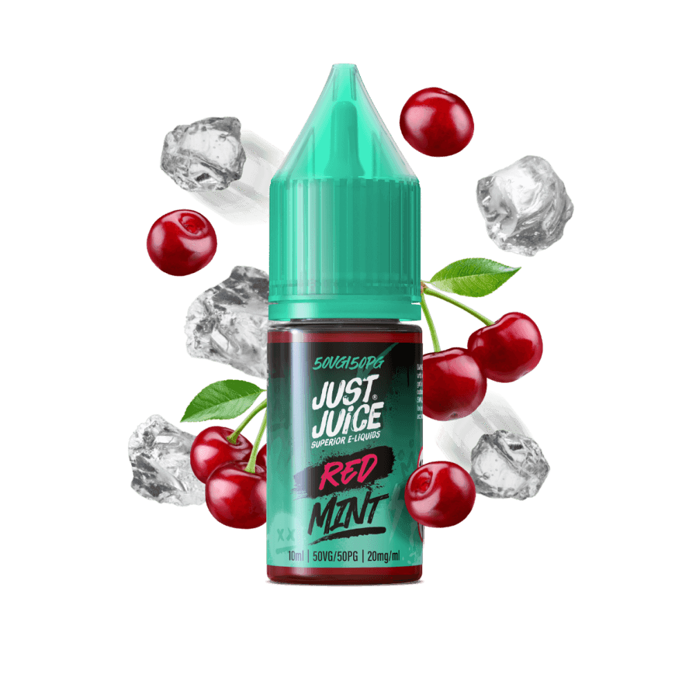 RED MINT 10ML NIC SALT E-LIQUID BY JUST JUICE - Vapeslough