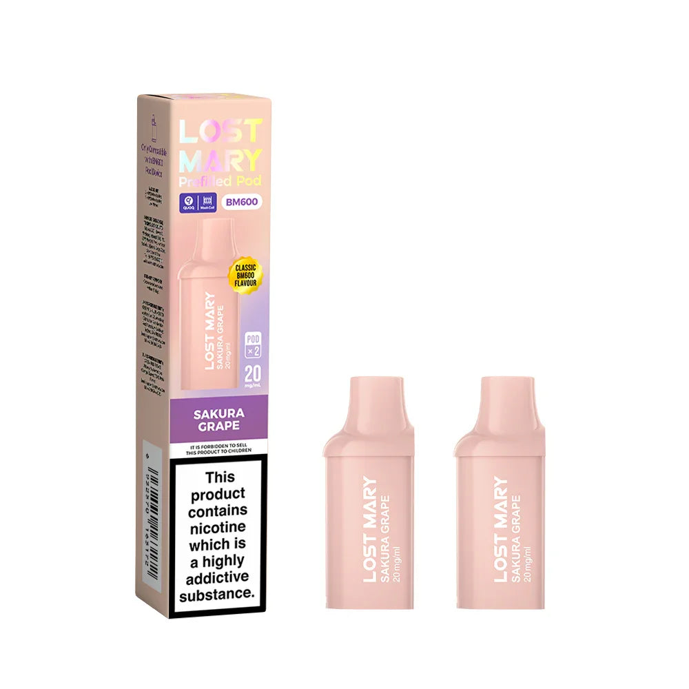 SAKURA GRAPE LOST MARY BM600 PODS (PACK OF 2) - Vapeslough