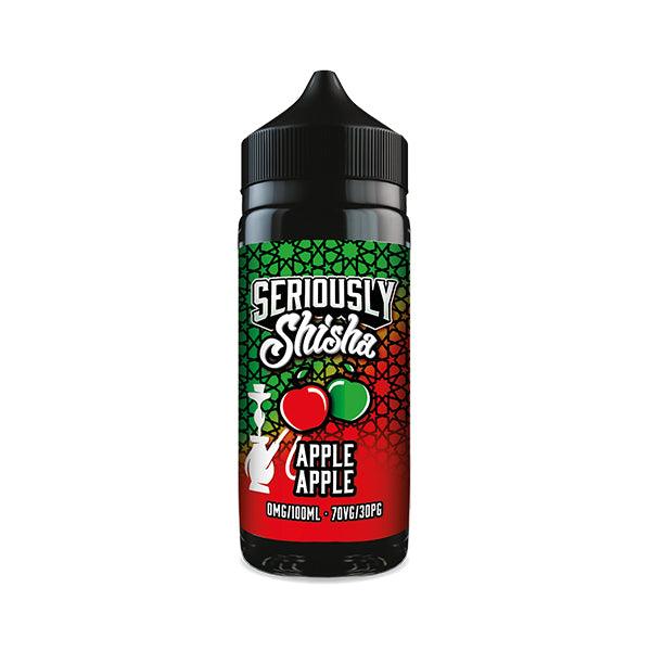 SERIOUSLY SHISHA - APPLE APPLE 100ML SHORT FILL E-LIQUID BY DOOZY - Vapeslough