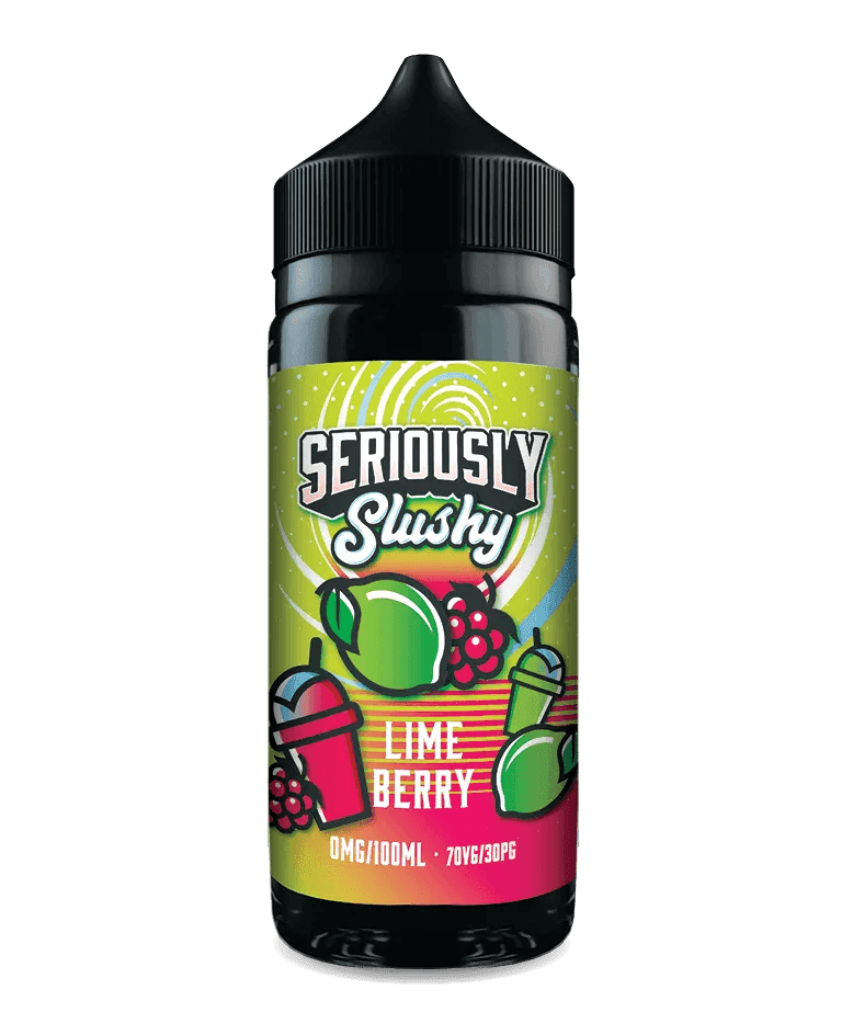 SERIOUSLY SLUSHY - LIME BERRY 100ML SHORT FILL E-LIQUID BY DOOZY - Vapeslough