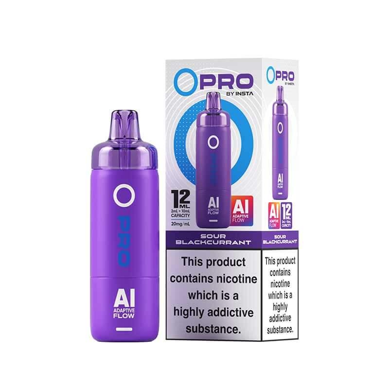 Sour Blackcurrant Insta O Pro 10K Prefilled Pod Vape Kit - Vapeslough
