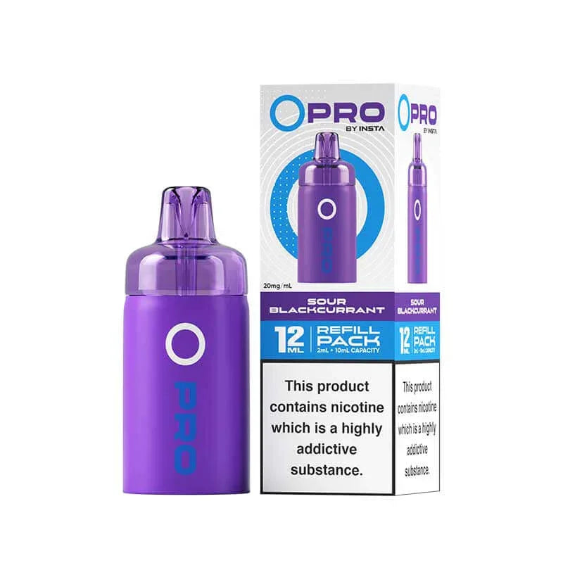 Sour Blackcurrant Insta O Pro Prefilled Vape Pod + Refill - Vapeslough
