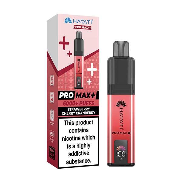 STRAWBERRY CHERRY CRANBERRY - HAYATI PRO MAX+ DISPOSABLE VAPE - 20MG(2%) - Vapeslough