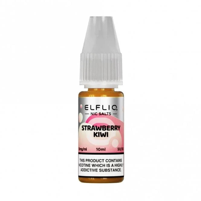 STRAWBERRY KIWI 10ML E LIQUID NICOTINE SALT BY ELFLIQ - ELFBAR (99p)