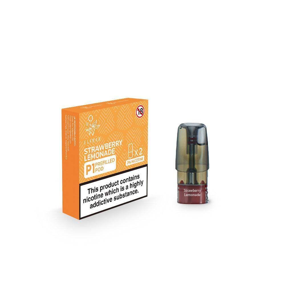 STRAWBERRY LEMONADE ELF BAR MATE P1 PODS (PACK OF 2) - Vapeslough