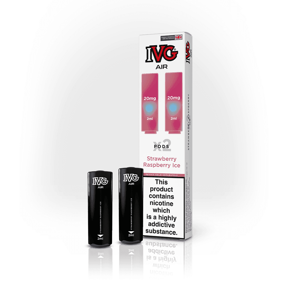 STRAWBERRY RASPBERRY ICE IVG AIR 4IN1 PODS - Vapeslough