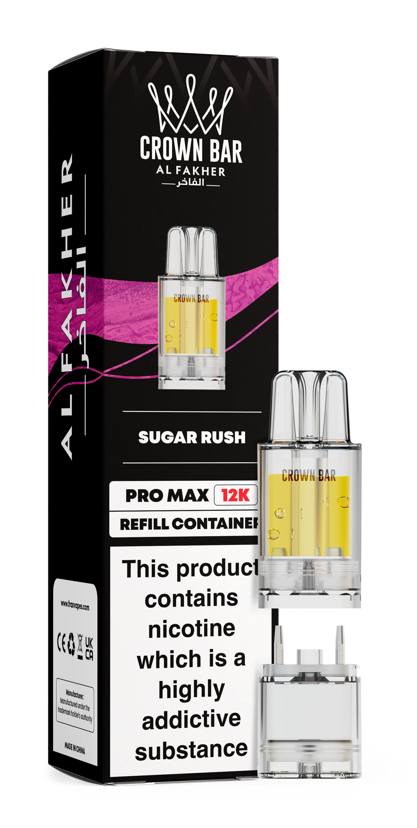 Sugar Rush Al Fakher Crown Bar Pro Max 12K Refill Pod - Vapeslough