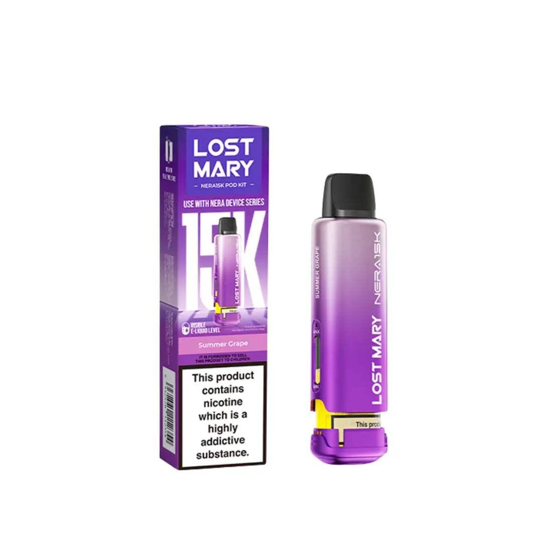 SUMMER GRAPE - LOST MARY NERA 15K REPLACEMENT PREFILLED POD - Vapeslough