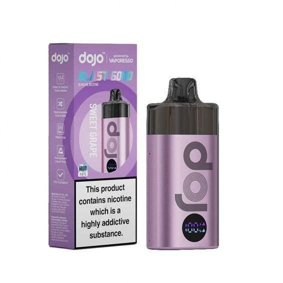 SWEET GRAPE - VAPORESSO DOJO BLAST 6000 PRE-FILLED VAPE KIT - Vapeslough