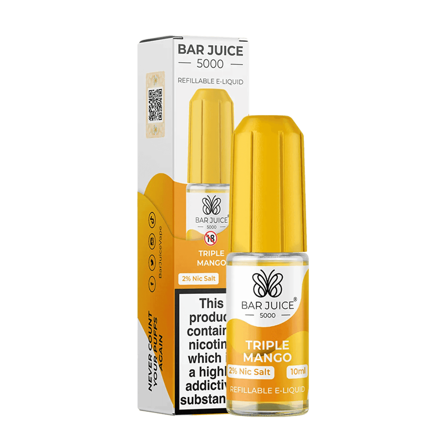 TRIPLE MANGO 10ML E LIQUID NICOTINE SALT BY BAR JUICE 5000 - Vapeslough