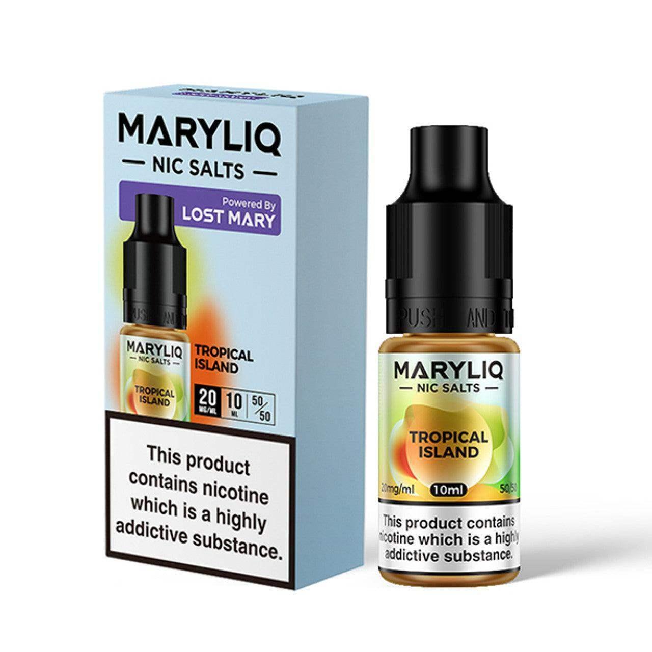 TROPICAL ISLAND 10ML E-LIQUID NICOTINE SALT BY MARYLIQ - LOST MARY - Vapeslough