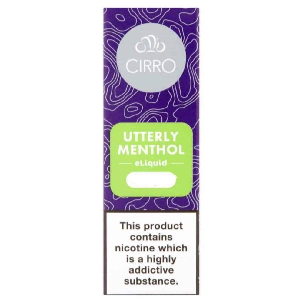 UTTERLY MENTHOL 10ML E LIQUID BY CIRRO 6MG 12MG 18MG