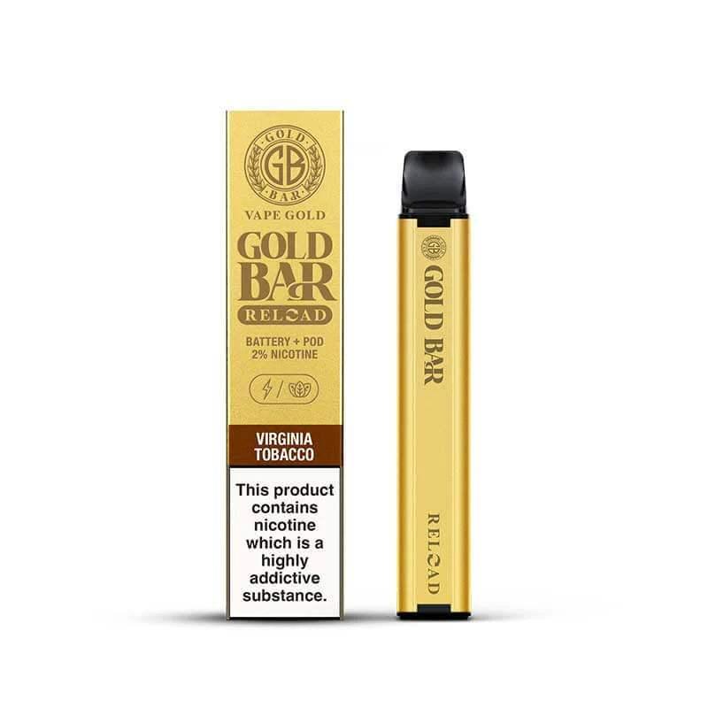 VIRGINIA TOBACCO - GOLD BAR RELOAD PRE-FILLED KIT BY GOLD BAR - Vapeslough