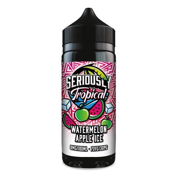 WATERMELON APPLE ICE - SERIOUSLY TROPICAL - 100ML SHORT FILL E-LIQUID BY DOOZY - Vapeslough