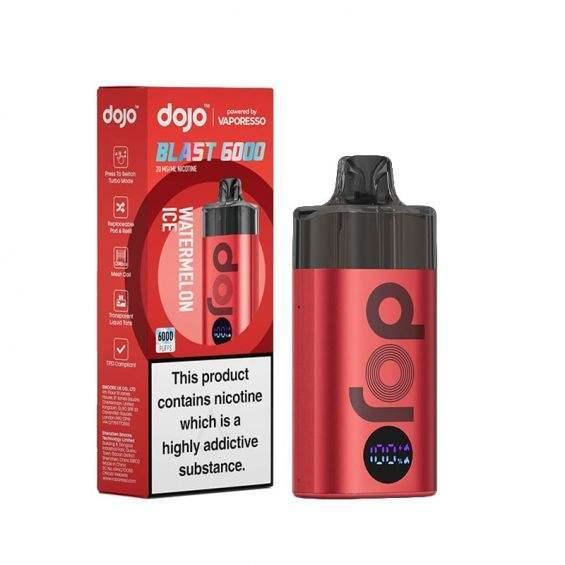 WATERMELON ICE - VAPORESSO DOJO BLAST 6000 PRE-FILLED VAPE KIT - Vapeslough
