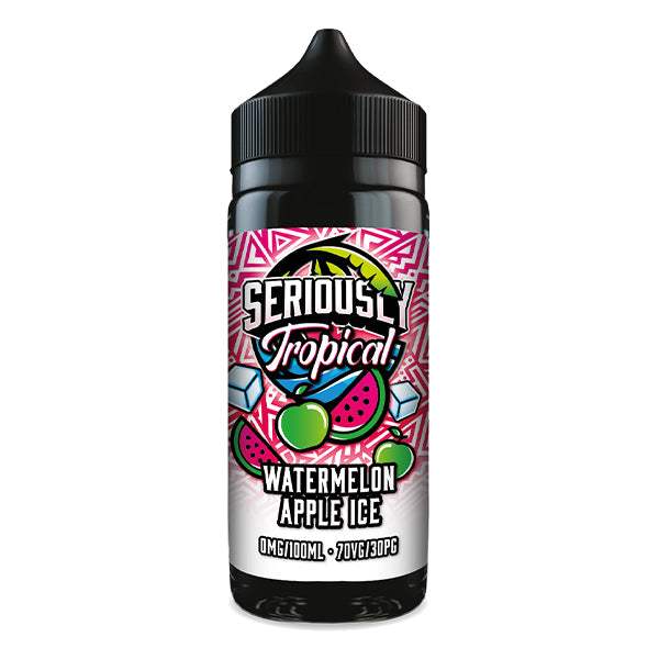 WATERMELON APPLE ICE - SERIOUSLY TROPICAL - 100ML SHORT FILL E-LIQUID BY DOOZY