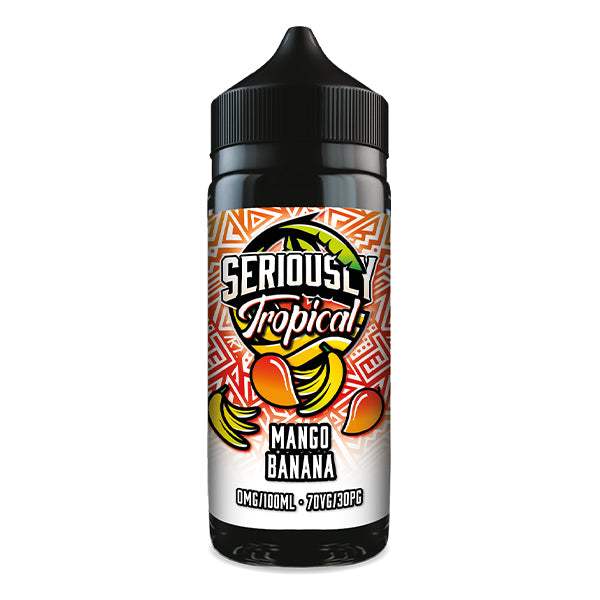 MANGO BANANA - SERIOUSLY TROPICAL - 100ML SHORT FILL E-LIQUID BY DOOZY