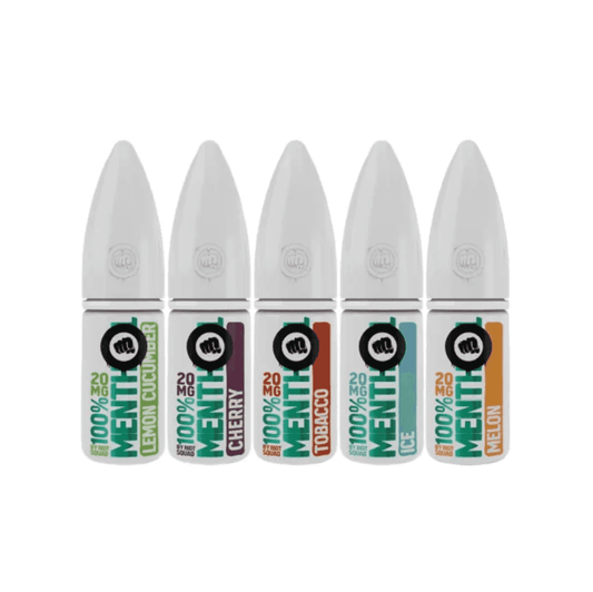 100% MENTHOL 10ML NIC SALT BY RIOT SQUAD - MIX&MATCH 4 X £9.99 - Vapeslough