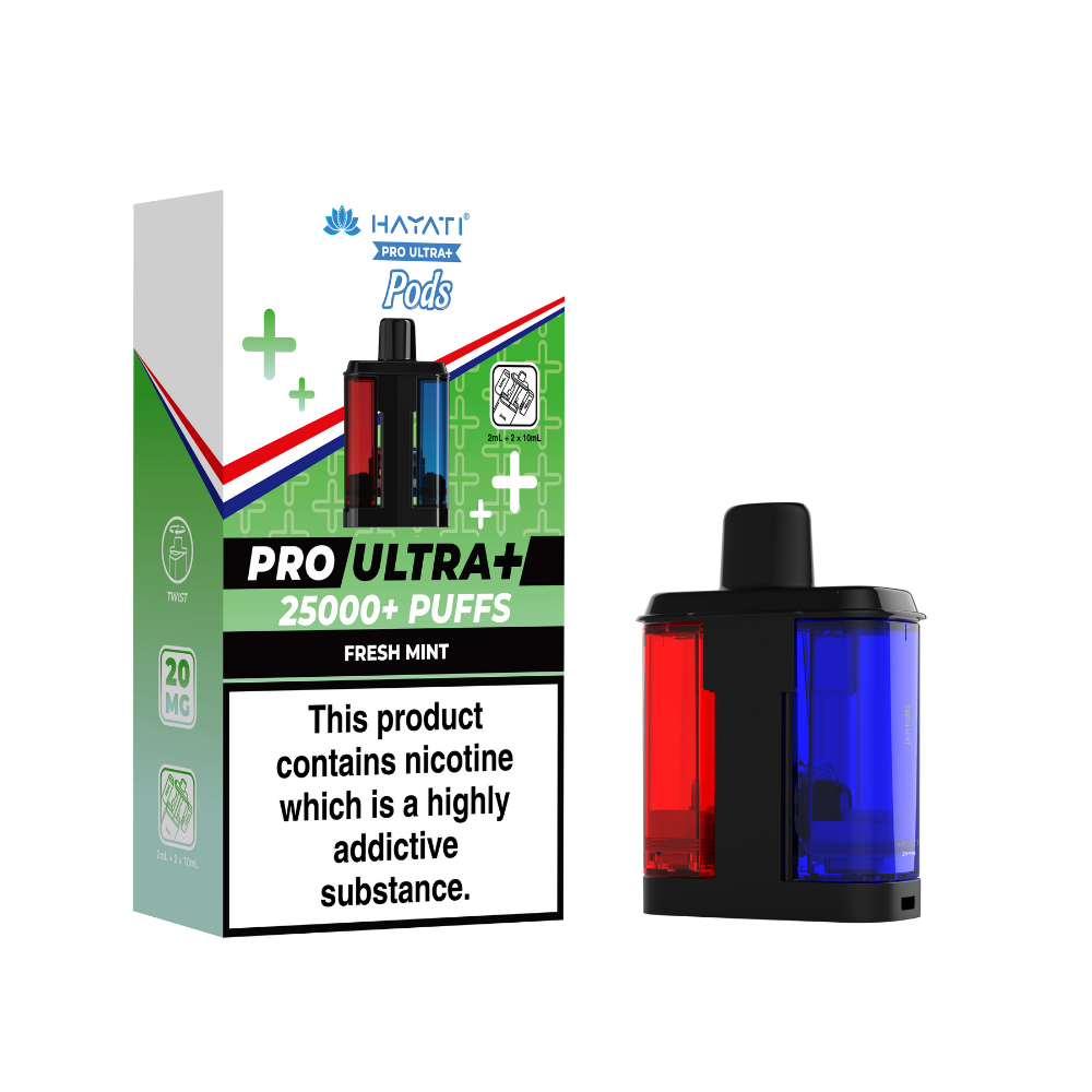 Hayati Pro Ultra Plus 25K Prefilled Pods - Fresh Mint