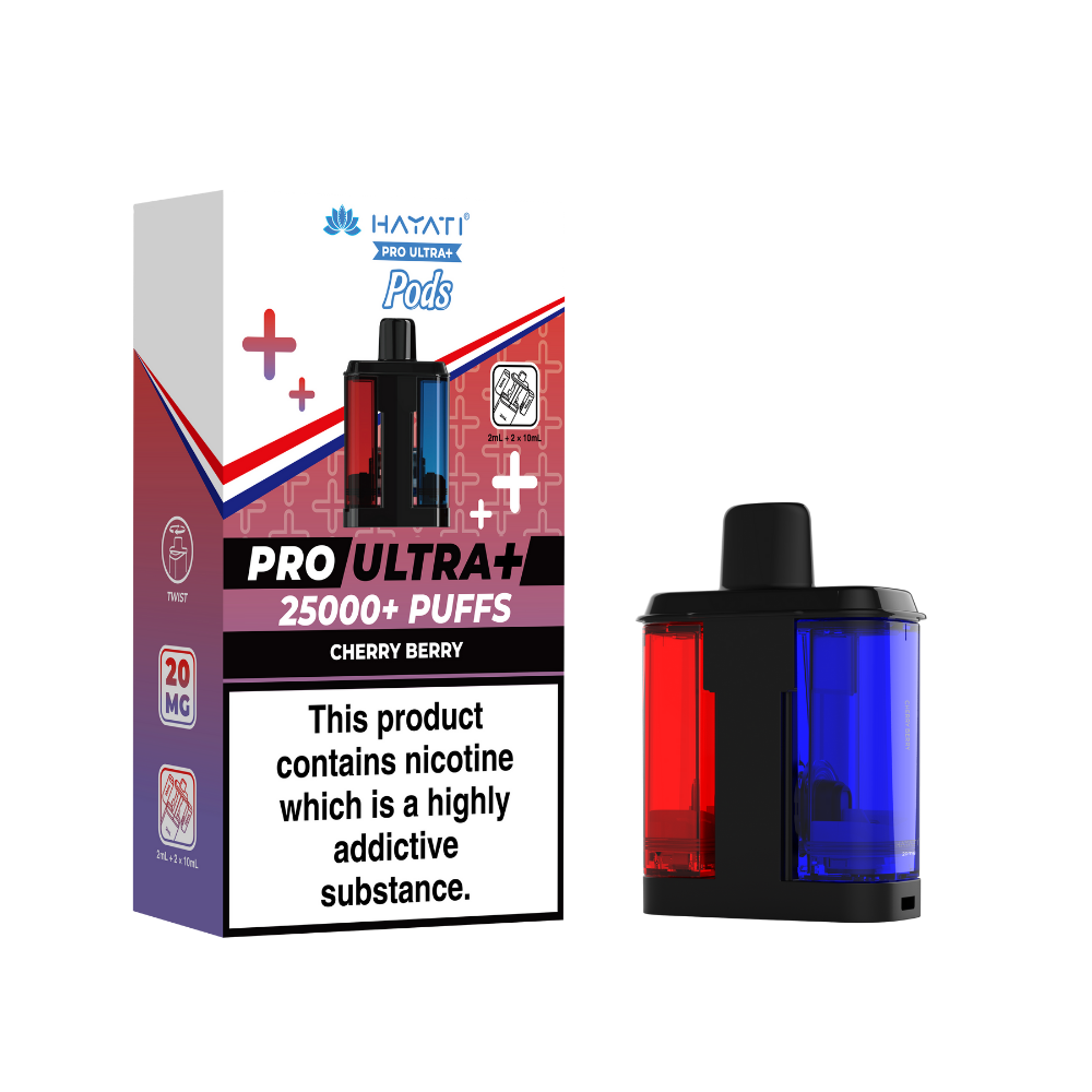 Hayati Pro Ultra Plus 25K Prefilled Pods - Cherry Berry