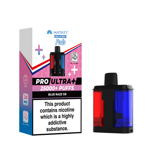 Hayati Pro Ultra Plus 25K Prefilled Pods - Blue Razz GB