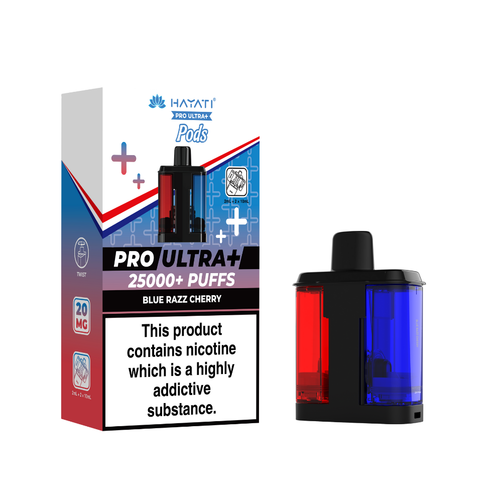 Hayati Pro Ultra Plus 25K Prefilled Pods - Blue Razz Cherry