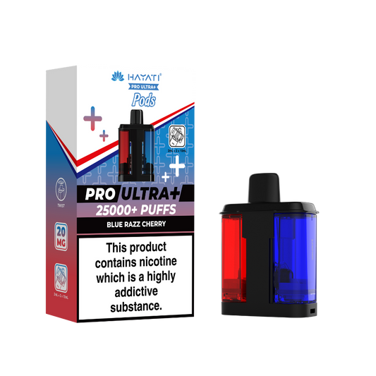 Hayati Pro Ultra Plus 25K Prefilled Pods - Blue Razz Cherry