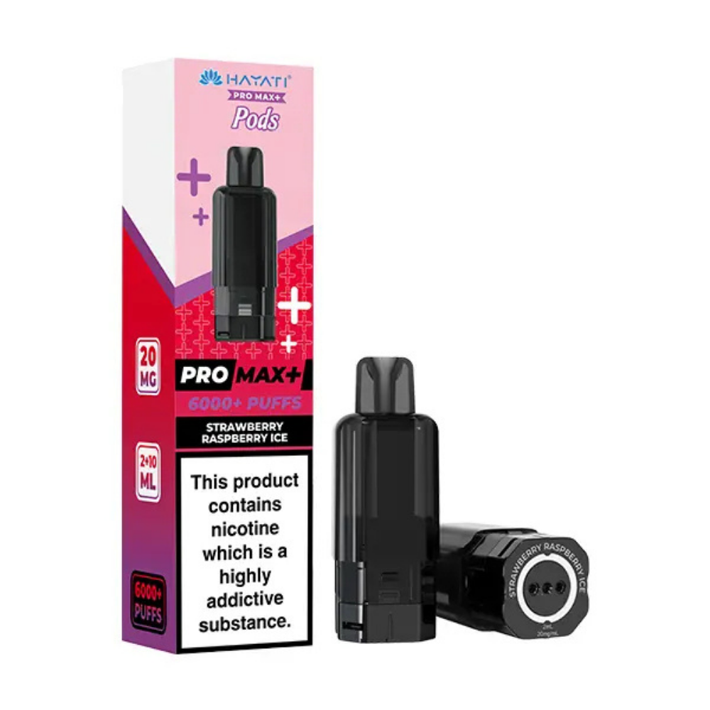 Hayati Pro Max Plus 6000 Prefilled Pod - Strawberry Raspberry Ice