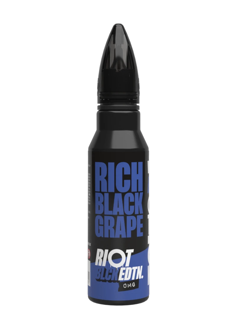 RICH BLACK GRAPE - BLCK EDTN 50ML SHORT FILL E-LIQUID BY RIOT SQUAD