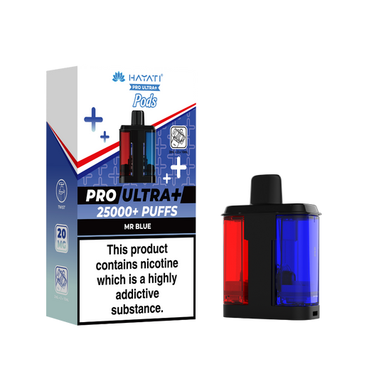 Hayati Pro Ultra Plus 25K Prefilled Pods - Mr Blue