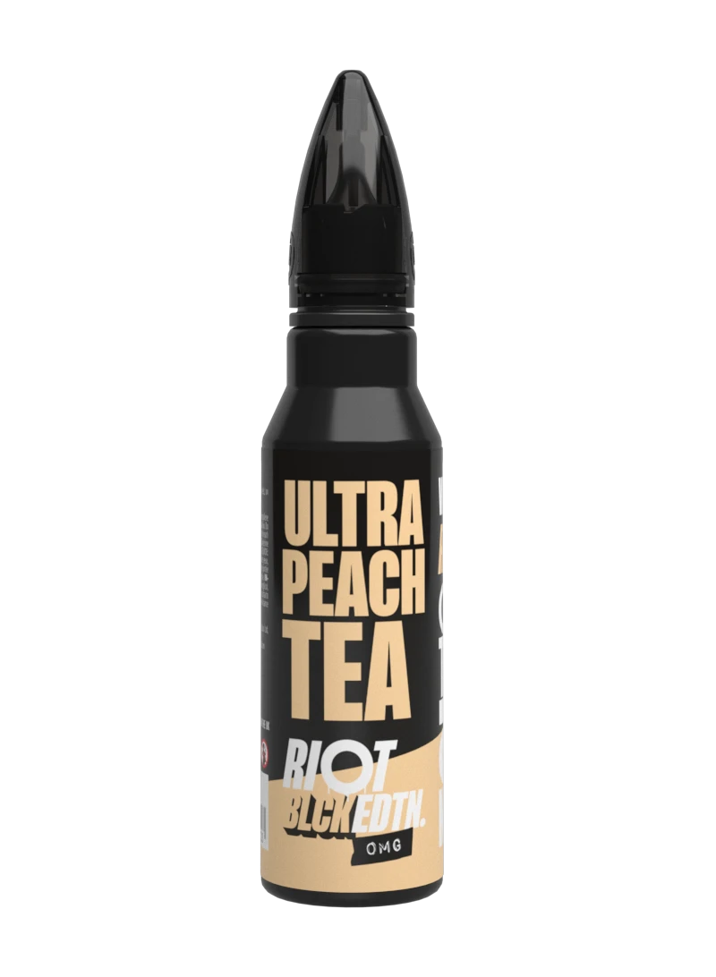 ULTRA PEACH TEA - BLCK EDTN 50ML SHORT FILL E-LIQUID BY RIOT SQUAD