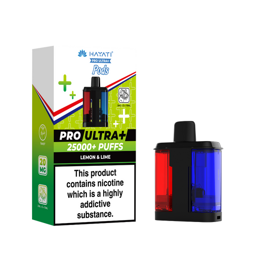 Hayati Pro Ultra Plus 25K Prefilled Pods - Lemon & Lime