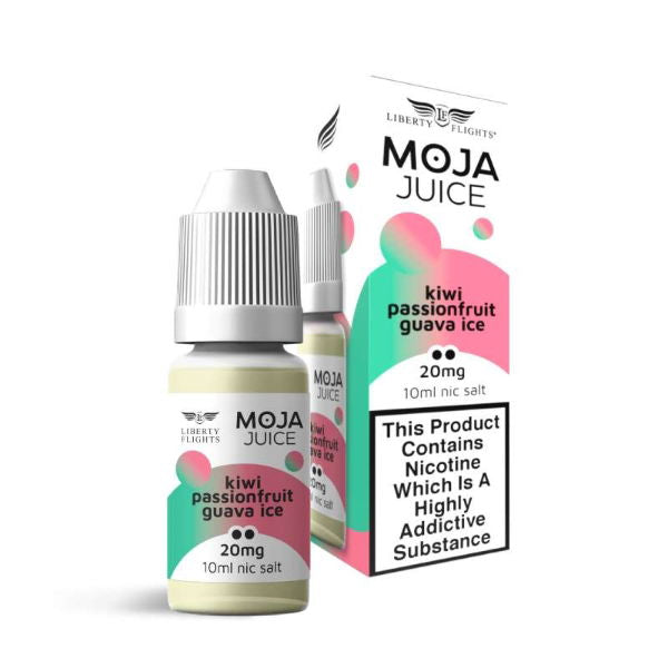 KIWI PASSIONFRUIT GUAVA ICE - 10ML NIC SALT BY MOJA JUICE 10MG(1%) | 20MG(2%)