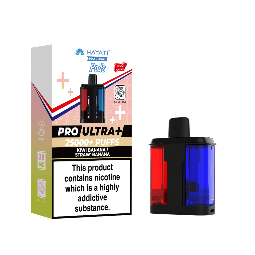 Hayati Pro Ultra Plus 25K Prefilled Pods - Kiwi Banana/Strawberry Banana