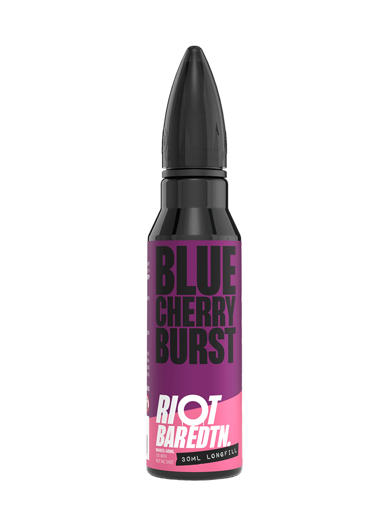 BLUE CHERRY BURST - LONGFILL 30ML CONCENTRATE SHORT FILL E-LIQUID BY RIOT SQUAD