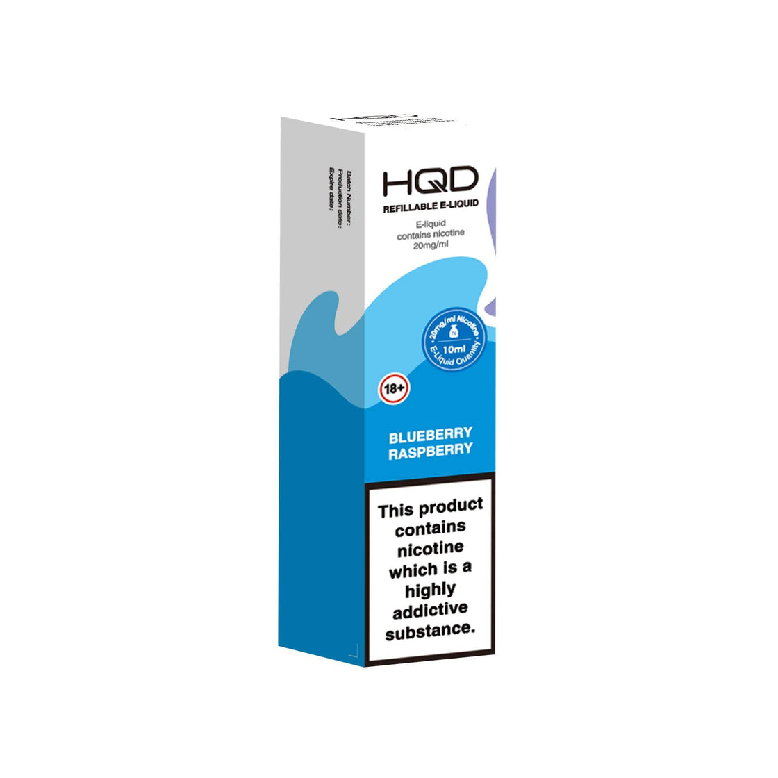 BLUEBERRY RASPBERRY 10ML E LIQUID NICOTINE SALT BY HQD