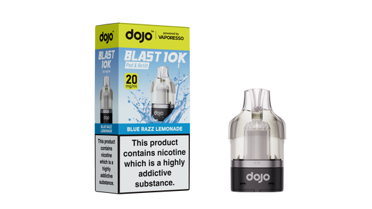 Blue Razz Lemonade - Vaporesso Dojo Blast 10K Prefilled Pod + Refill Container