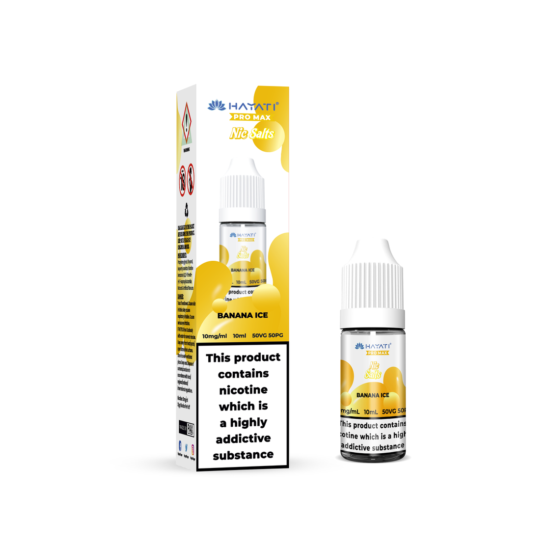 BANANA ICE 10ML NIC SALT BY HAYATI PRO MAX 10MG(1%) | 20MG(2%)