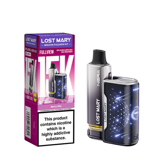 Lost Mary Nera Fullview 15K Prefilled Vape Kit 20mg (2%) - Berry Mix