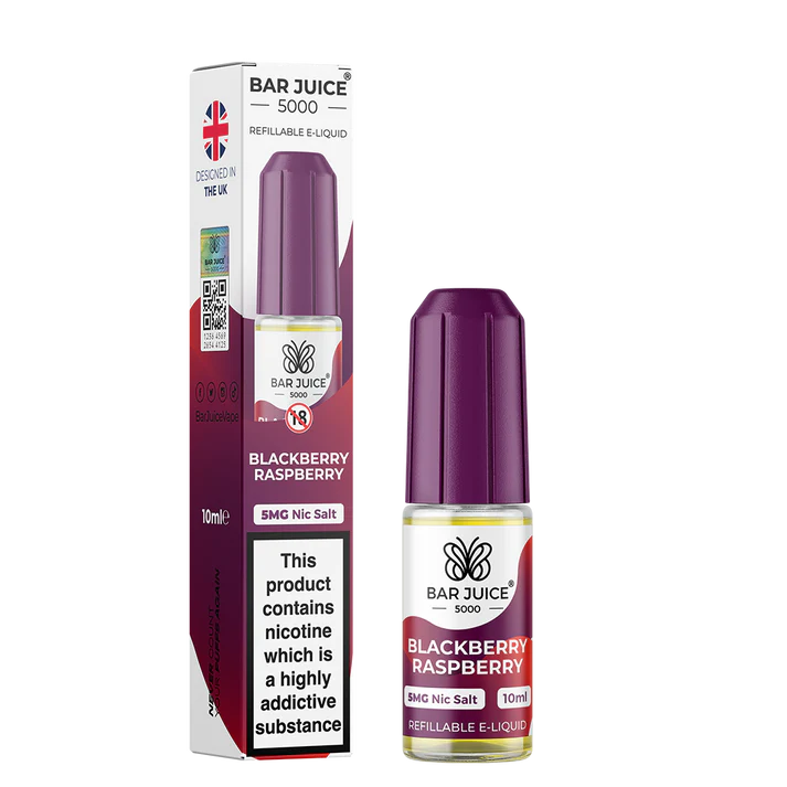 BLACKBERRY RASPBERRY 10ML E LIQUID NICOTINE SALT BY BAR JUICE 5000 - 5MG|10MG|20MG